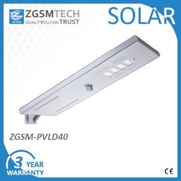 40W Integrated Solar LED Street Lights with Energy Saving Mode